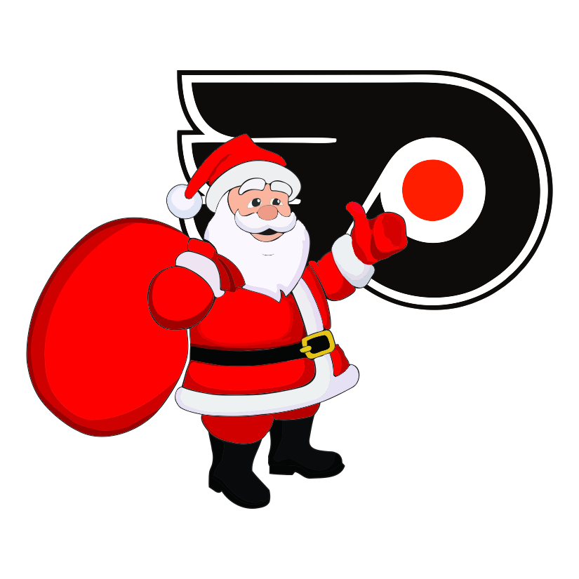 Philadelphia Flyers Santa Claus Logo iron on paper